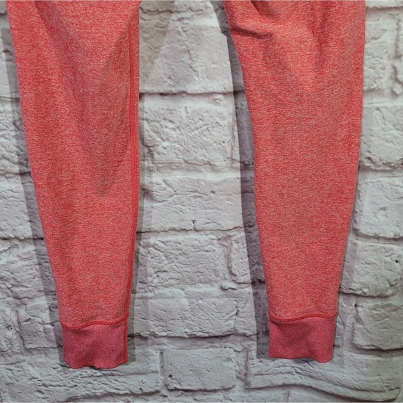 Zella Heathered Coral Pink Mid Rise Jogger Leggings - Picture 9 of 12